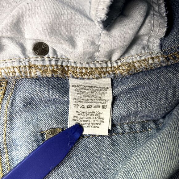 Free People Womens Size 26 Stretch Skinny Slim Straight Jeans Blue Light Wash - Picture 11 of 15